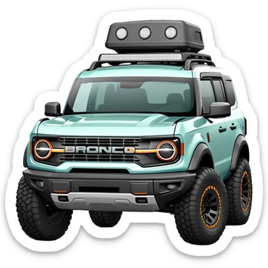 Ford bronco sport area 51 color sticker