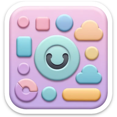 backend service with pastel color sticker