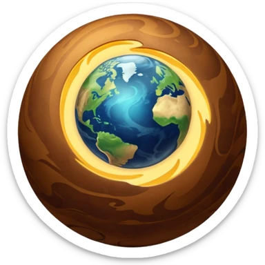 earth magic ball sticker