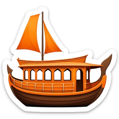 kerala boat emoji sticker
