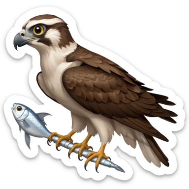 Eastern Osprey with fish sticker