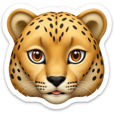 cheetah sticker