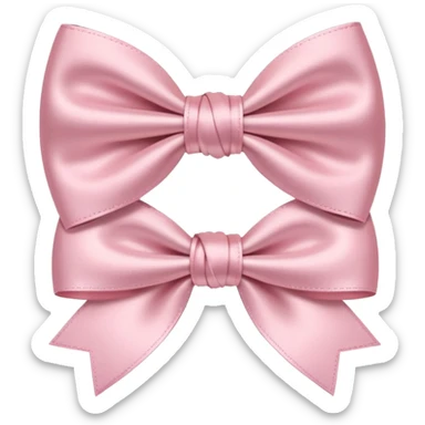Light pink bows sticker