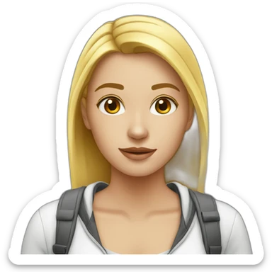 white-college-girl-wet sticker