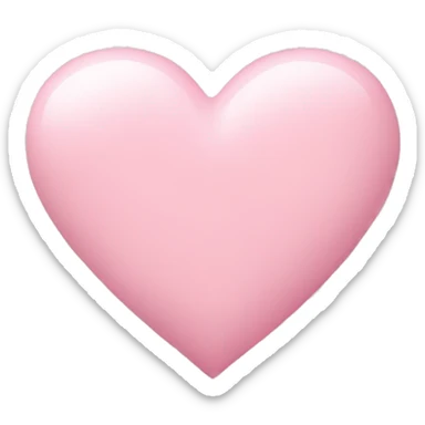 pastel pink heart sticker