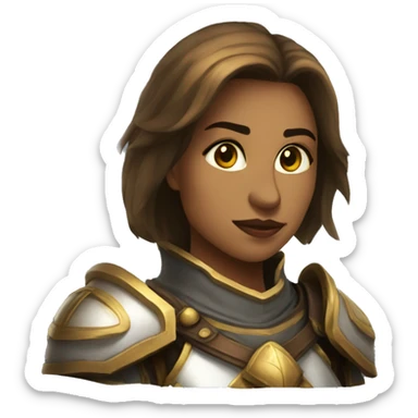women paladin wow with T2 sticker