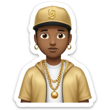 Rapper on stage sticker