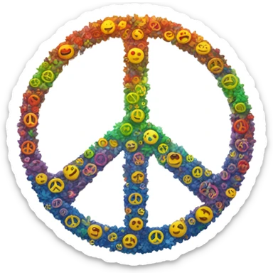 peace sign sticker