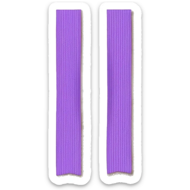 untied stretched horizontal ribbon sticker