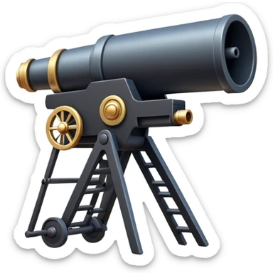 A long-term firing point with a protruding cannon sticker