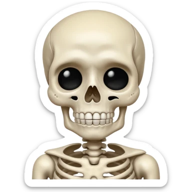 Squelette qui pleure sticker