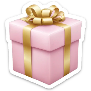 Light pink Christmas gifts under a white Christmas tree  sticker