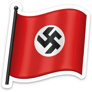 A Nazi Flag sticker