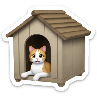 Cat kennel  sticker