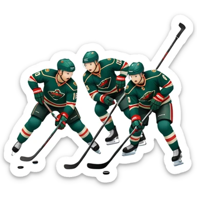 Minnesota Wild ice hockey  sticker