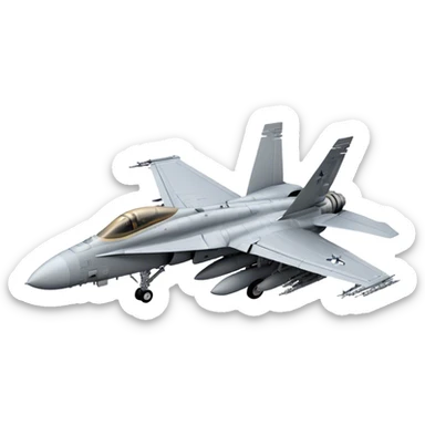 F/A-18 Hornet - McDonnell Douglas (Grey) sticker