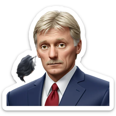 formal portrait of a man sticker