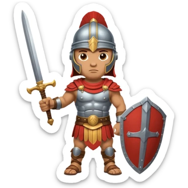an animal Roman Gladiator sticker