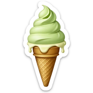 Pistachio ice cream sticker