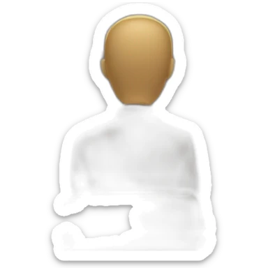 A man in front of an audience sticker