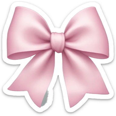 Light pink bow sticker