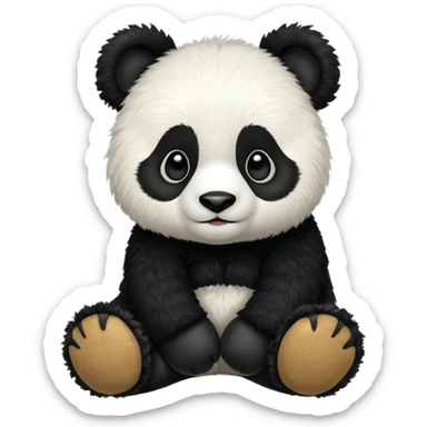 panda wearing uggs sticker