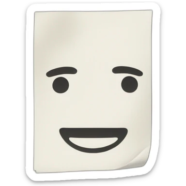 Orderly sheets of paper sticker