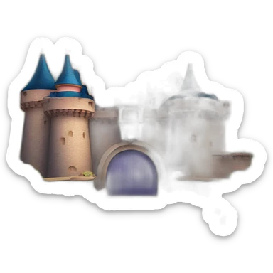 Château de Disneyland Paris en emoji Apple  sticker