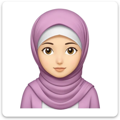 A cute hijabi girl sticker