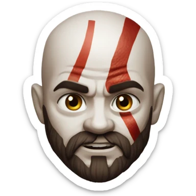 Kratos god of war sticker