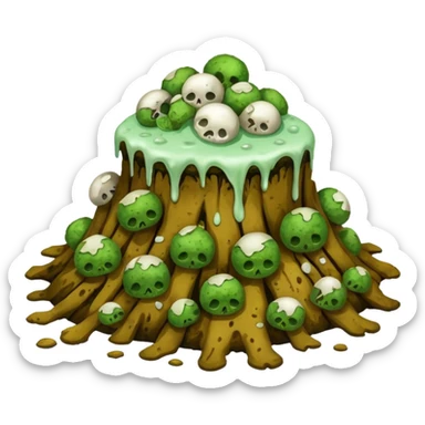 rotten food, no face, no people sticker