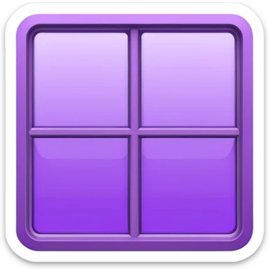 purple windows drive sticker