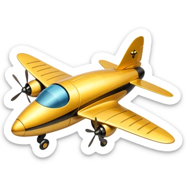 bee jet plan sticker