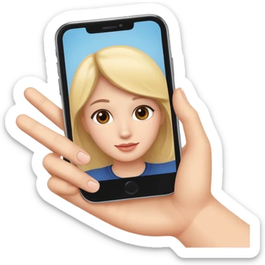 la main qui fais un selfie  sticker