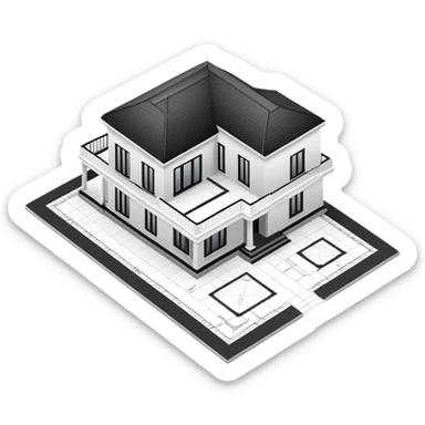 A VILLA FLOOR PLAN sticker