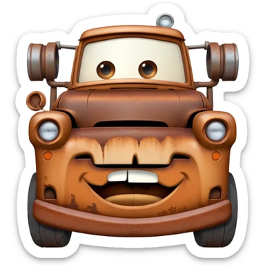 Tow mater sticker