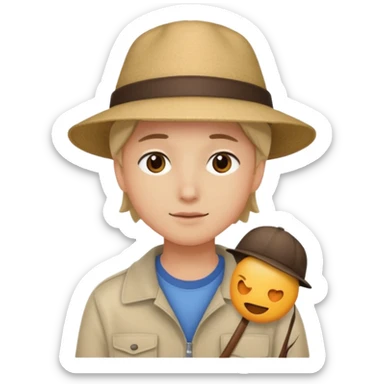 Seduto sul tetto di un palazzo sticker