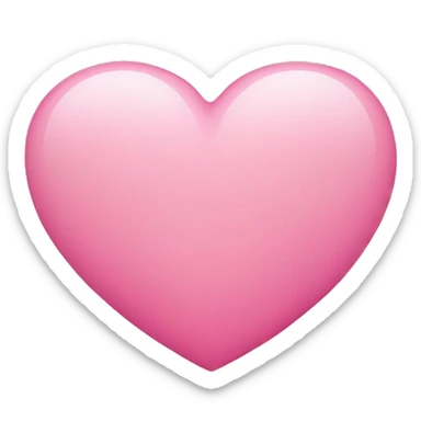 Pink heart sticker