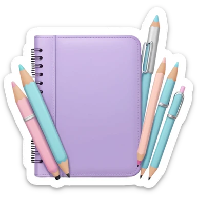 aesthetic school supplies cottage core sticker