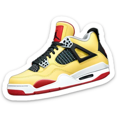 jordan 4 sneakers sticker