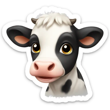baby cow sticker