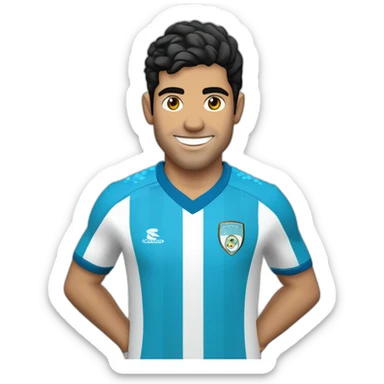 Luiz alberto suarez, jogador de futebol With the Grêmio footbol porto-alegrense shirt sticker