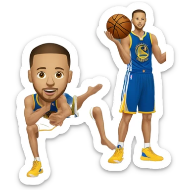 Stephen Curry doing night night sticker