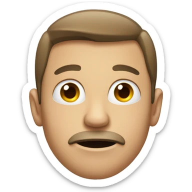 man with adhd sticker