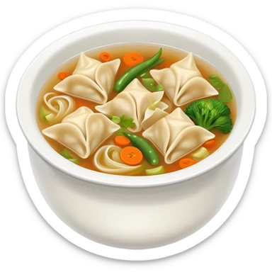 Wonton soup sticker