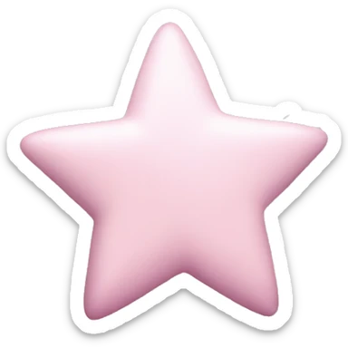 pale pink shooting star sticker