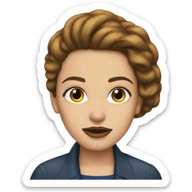 Hot woman listening to Lana Del ray sticker