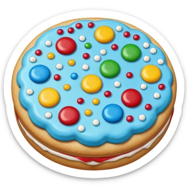 an aesthetic christmas cookie sticker