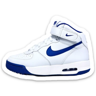 Акула в кроссовках Nike на фоне цунами  sticker