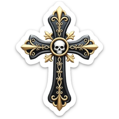 goth Cross sticker